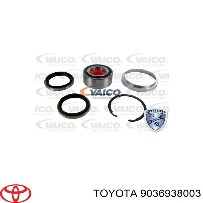 Rolamento de cubo dianteiro 9036938003 Toyota