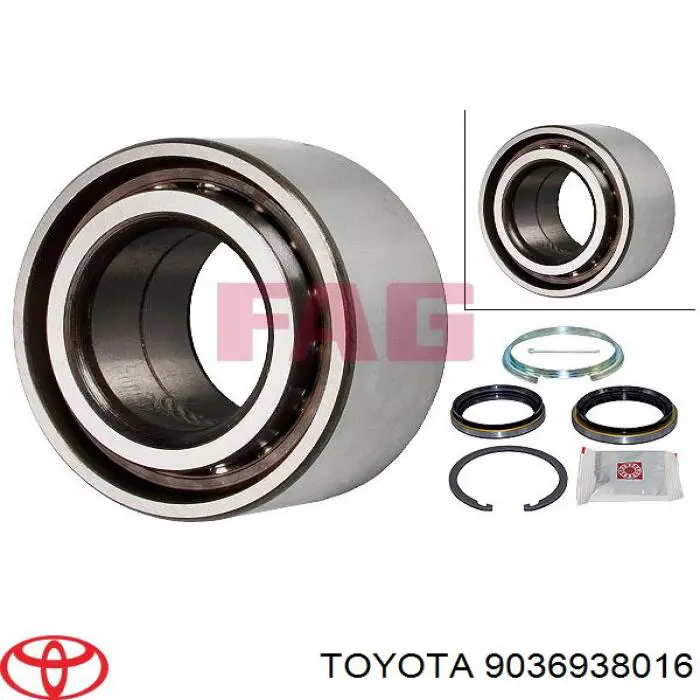 Подшипник ступицы 9036938016 Toyota