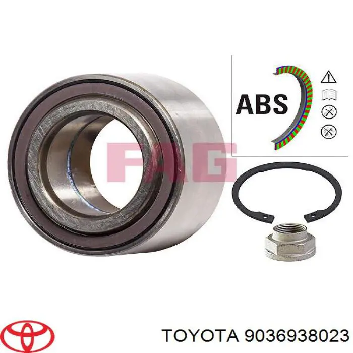 Подшипник ступицы 9036938023 Toyota