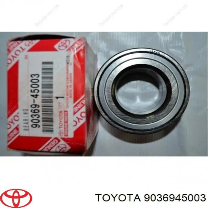 Rolamento de cubo dianteiro Toyota 9036945003
