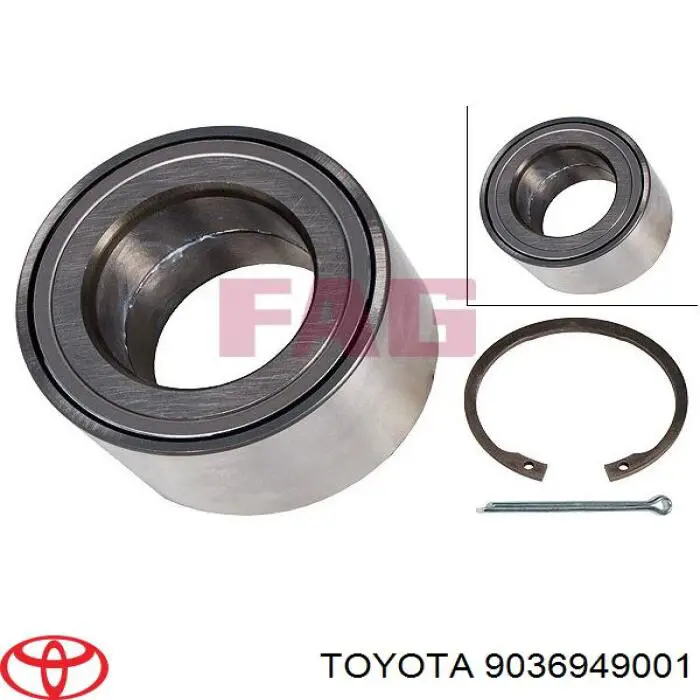 Подшипник задней ступицы 9036949001 Toyota