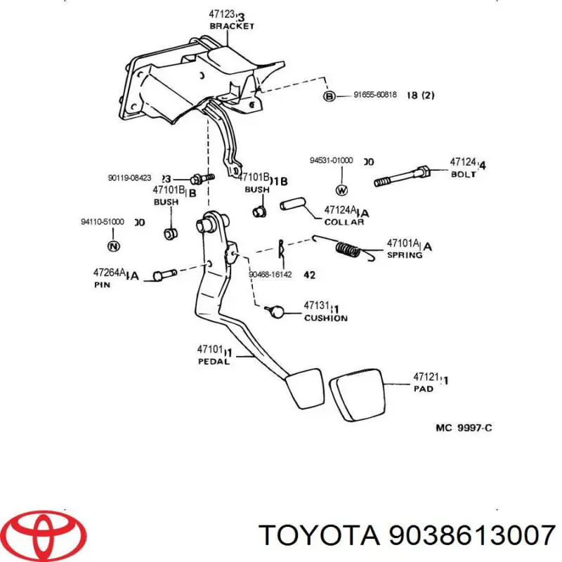 9038613007 Toyota 