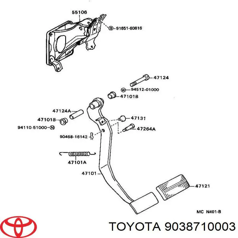 9038710003 Toyota 