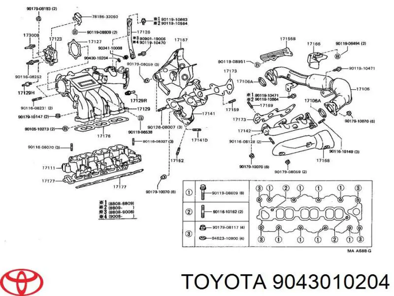  9043010204 Toyota