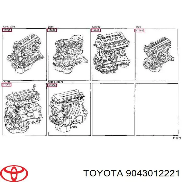 Прокладка пробки піддону двигуна 9043012221 Toyota