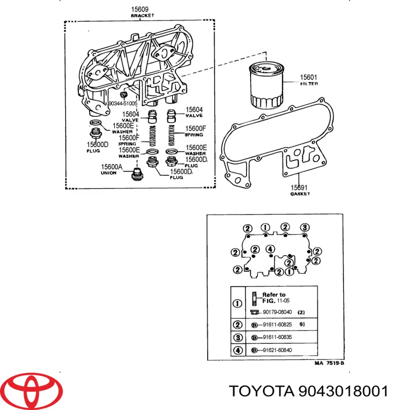 9043018001 Toyota 