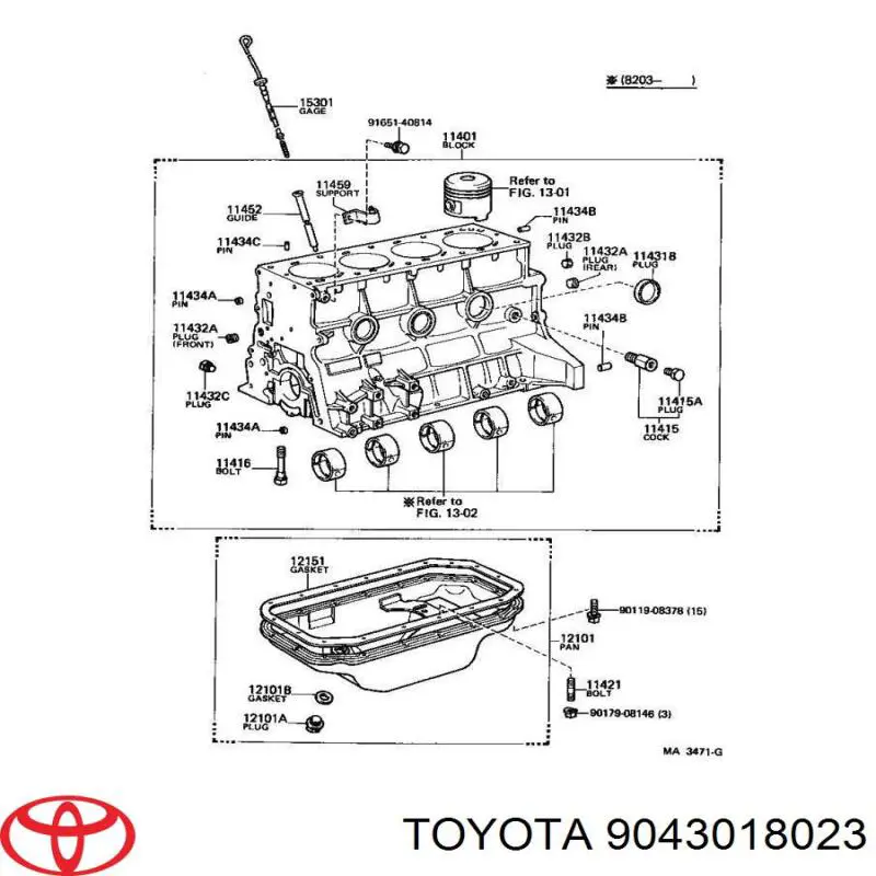 9043018023 Toyota