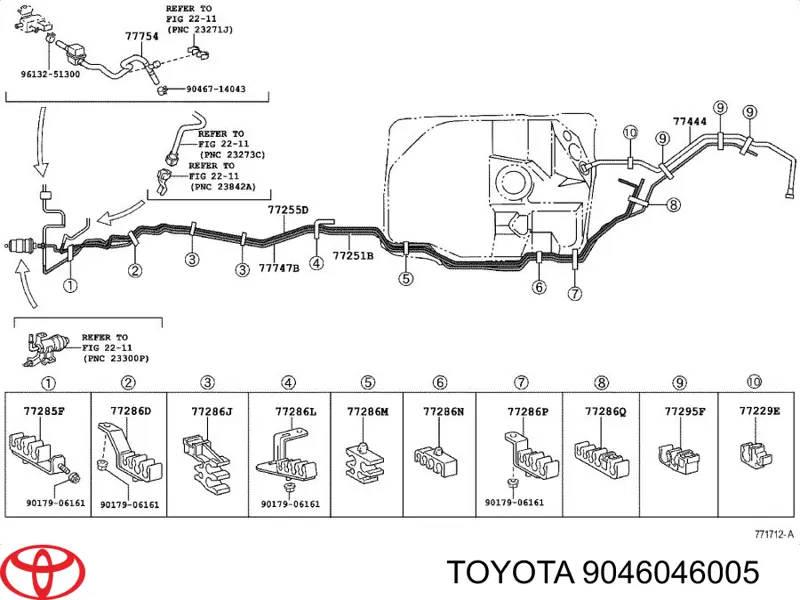  Toyota 9046046005 цена, от 7.45 USD