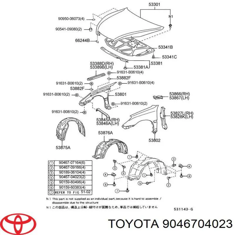  9046704023 Toyota