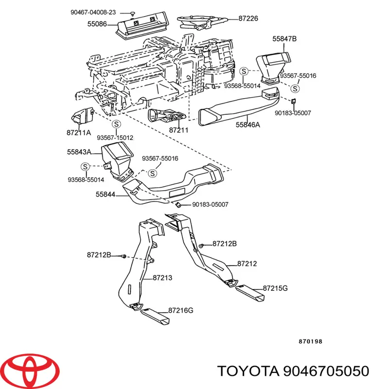 9046705050 Toyota 