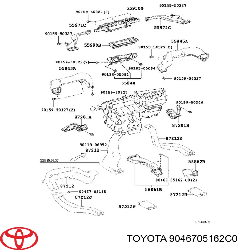  Toyota 9046705162C0 цена, от 0.38 USD