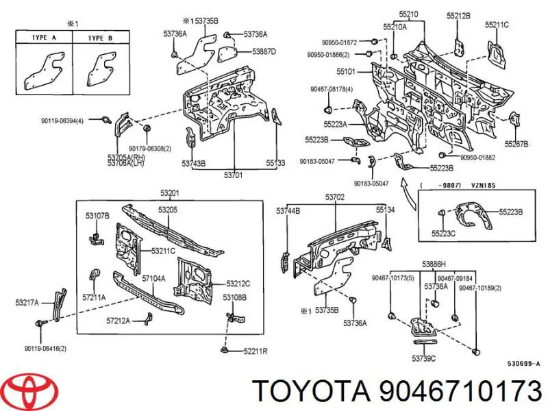 Купить 9046710173 Toyota 