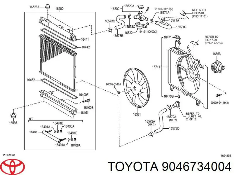 Хомут пружинный 9046734003 Toyota