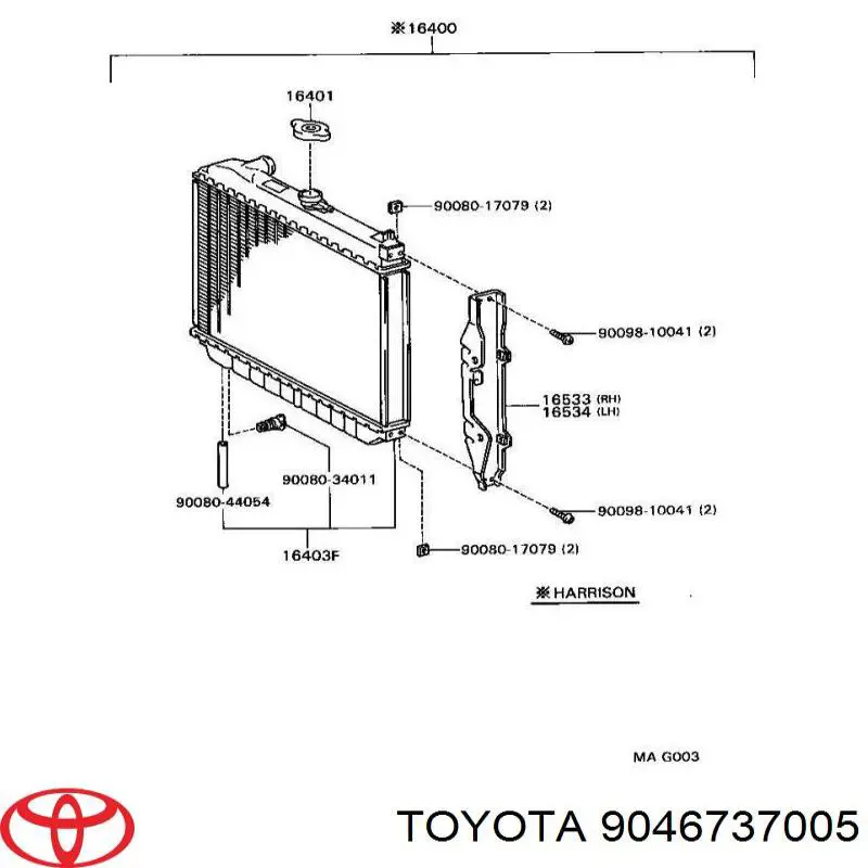 Хомут расширительного бачка Toyota 9046737005 цена, от 3.39 USD