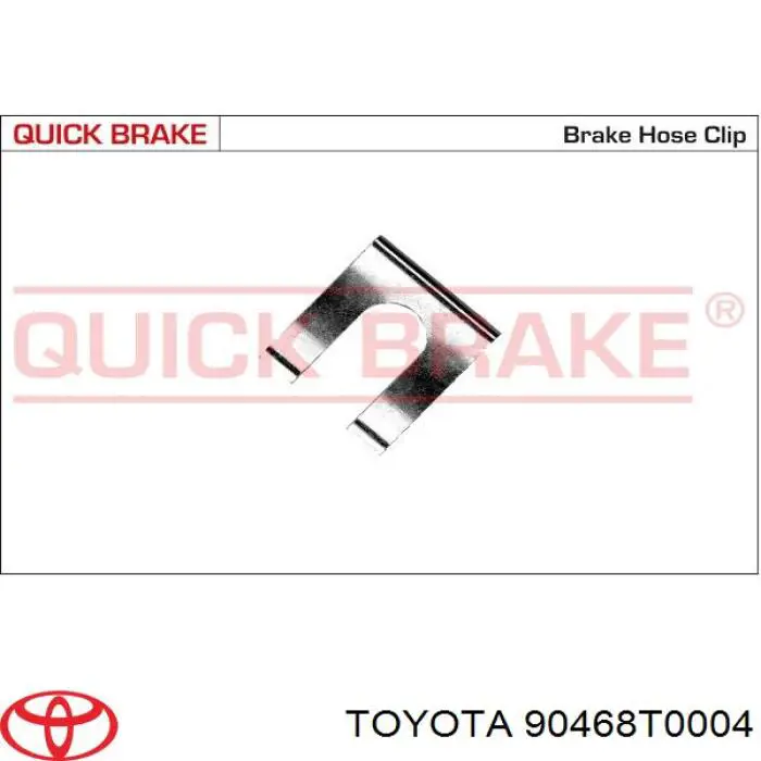 Braçadeira de fixação do freio de mangueira para Toyota Avensis (T25)