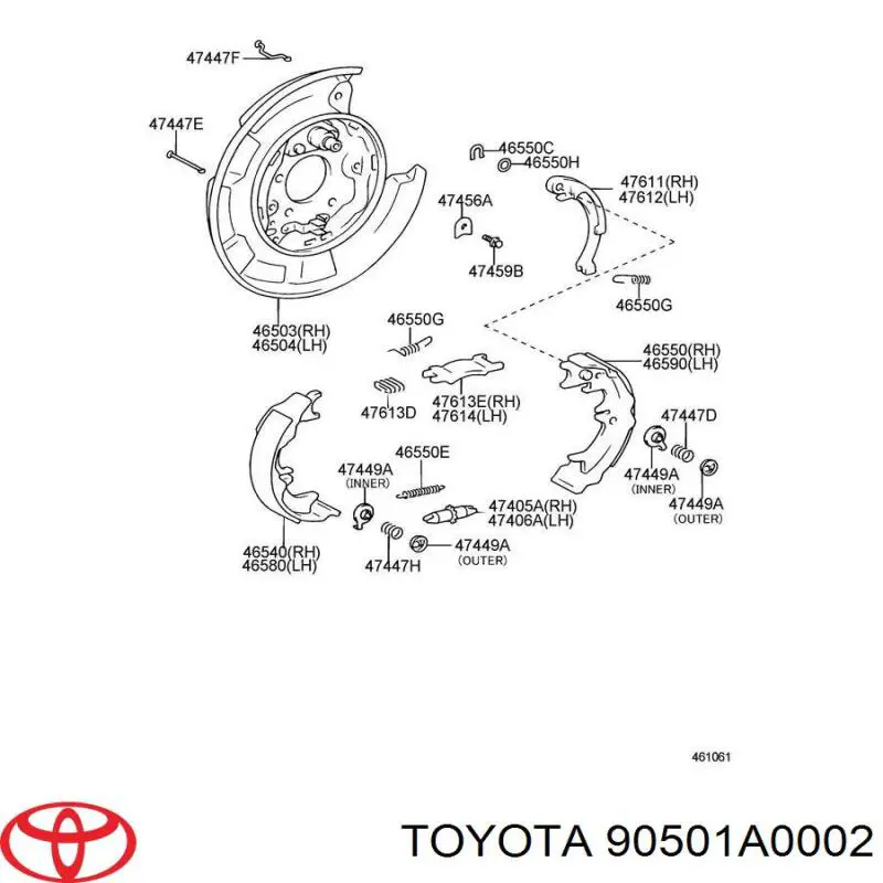  90501A0002 Toyota