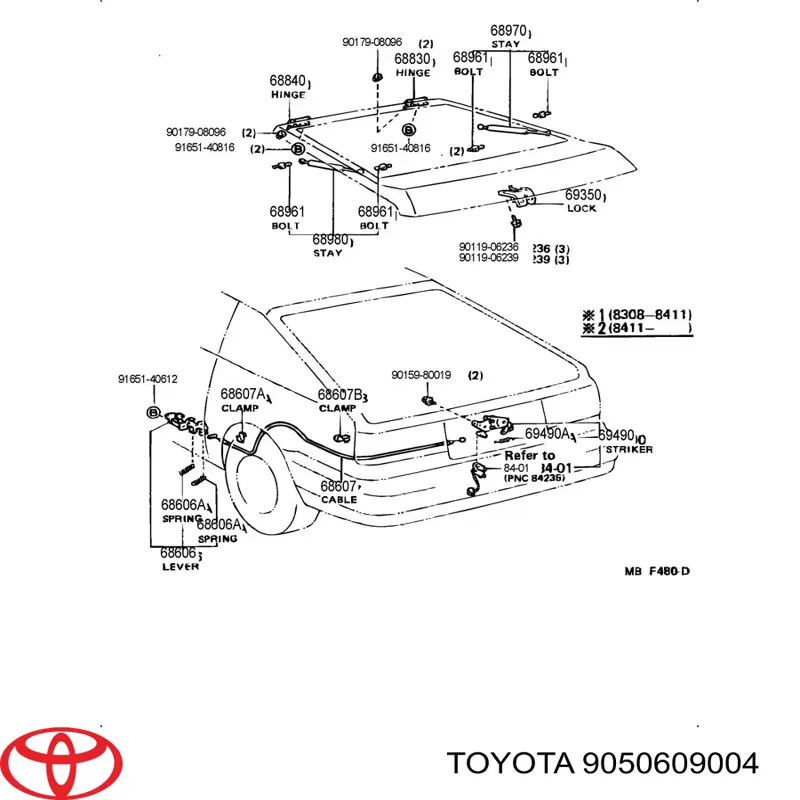  9050609004 Toyota