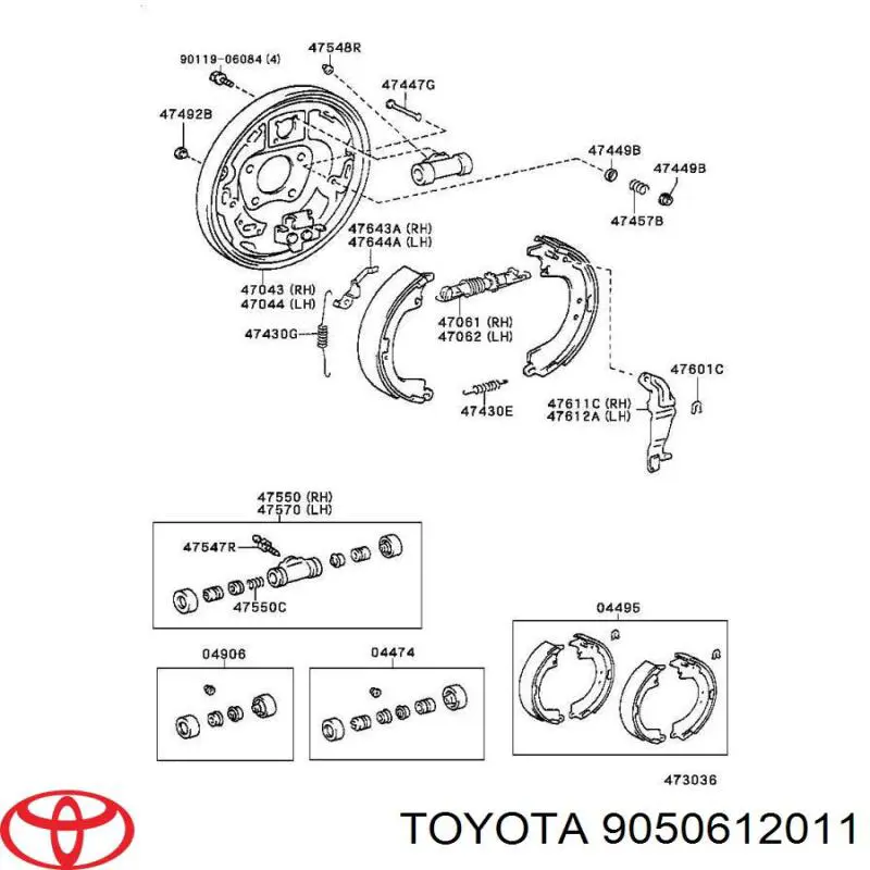 9050612011 Toyota 