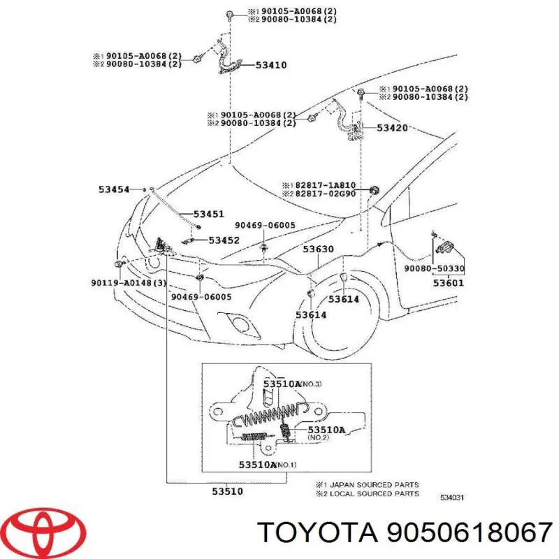 Купить 9050618067 Toyota 