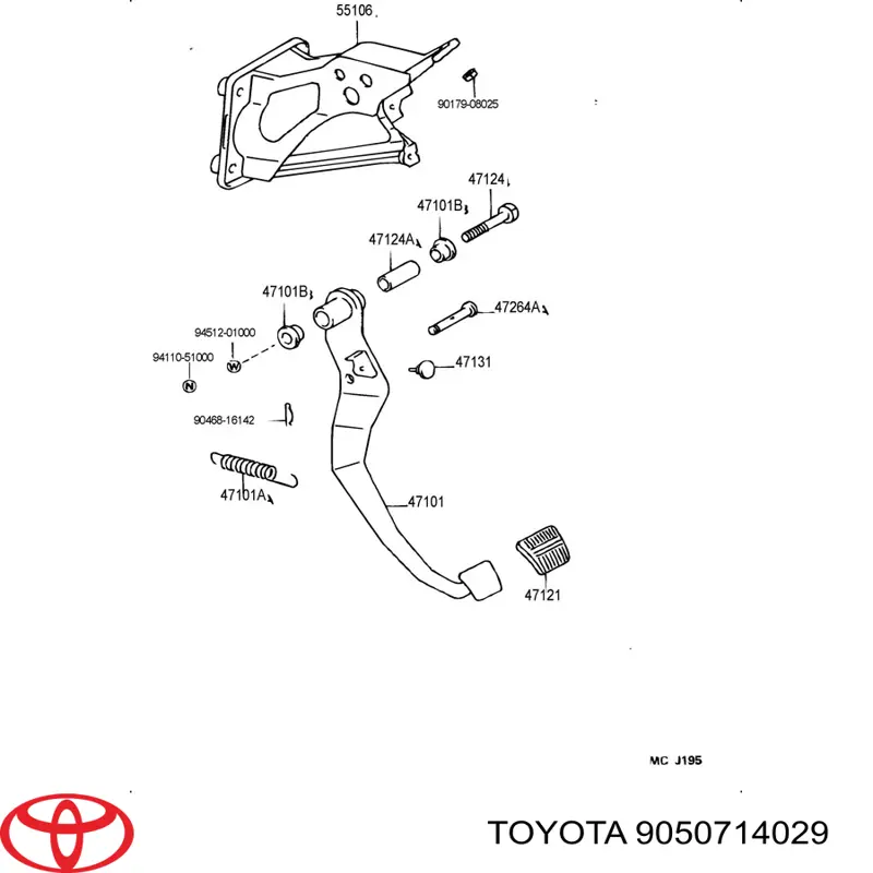 9050714029 Toyota 