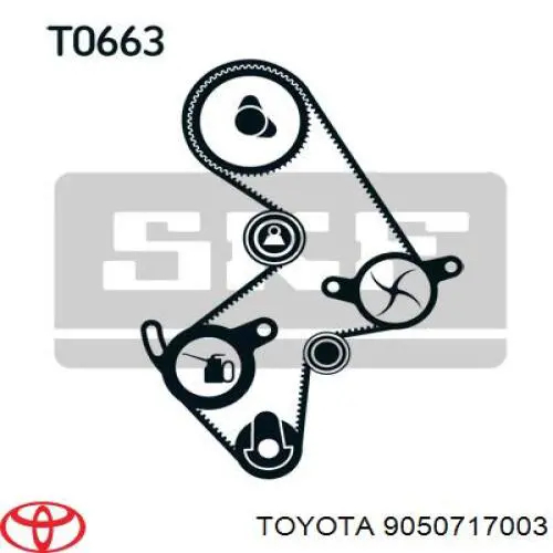 9050717003 Toyota пружина ролика натяжителя ремня грм