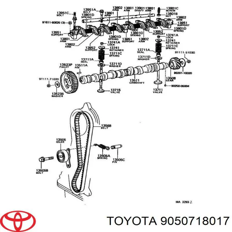 9050718017 Toyota 