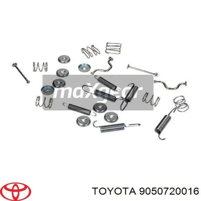 9050720016 Toyota монтажный комплект задних барабанных колодок