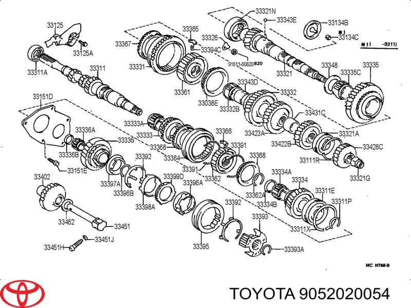  9052020054 Toyota