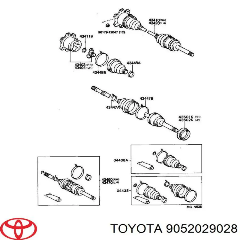 9052029028 Toyota 