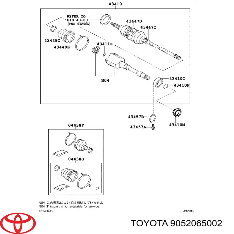  9052065002 Toyota