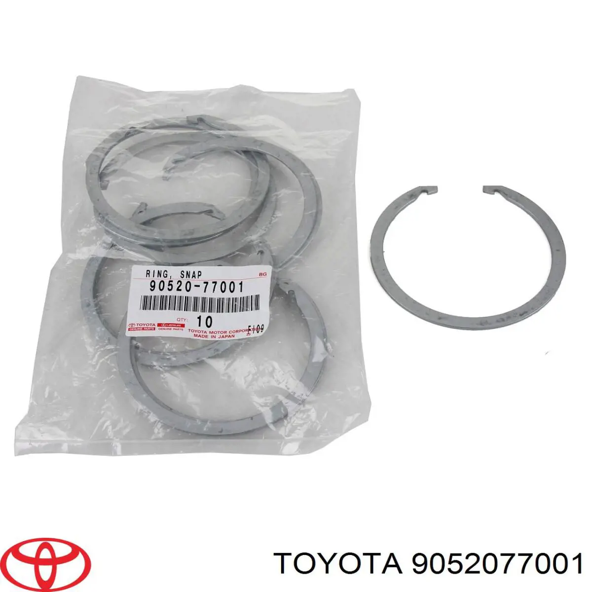 Кольцо стопорное подшипника передней ступицы 9052077001 Toyota