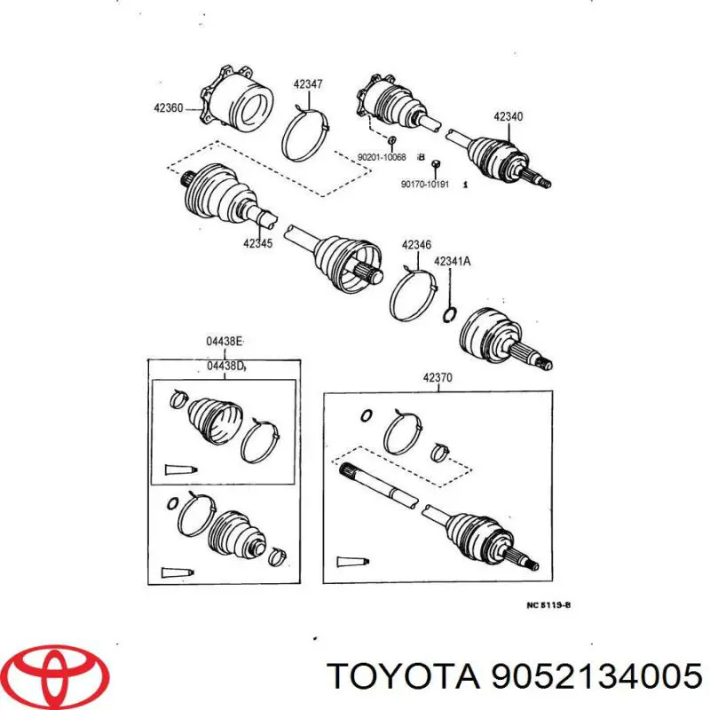  9052134005 Toyota