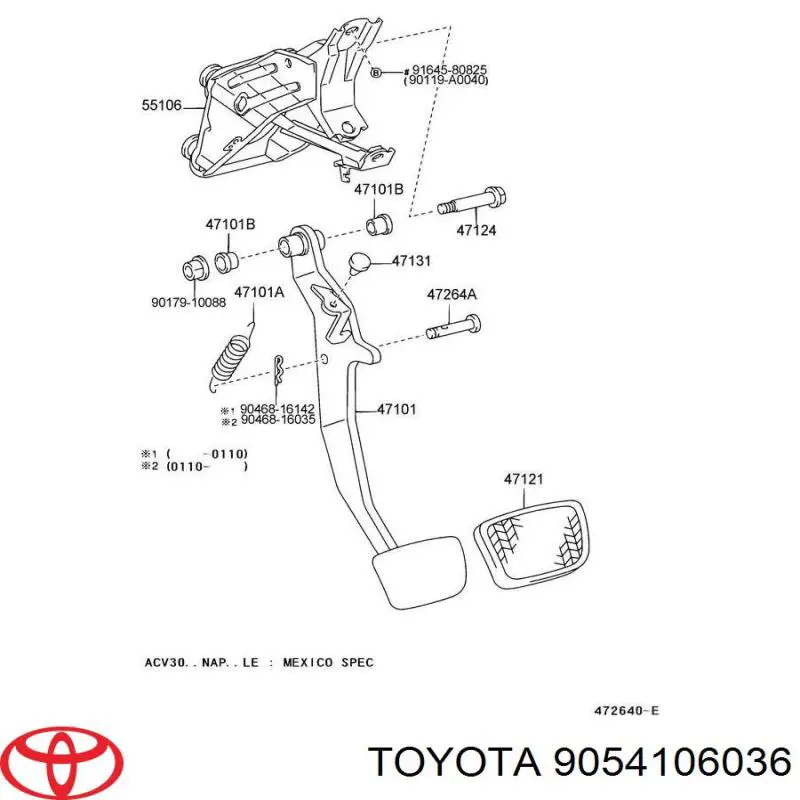 9054106036 Toyota 