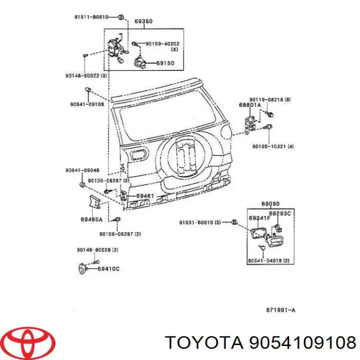 9054109108 Toyota