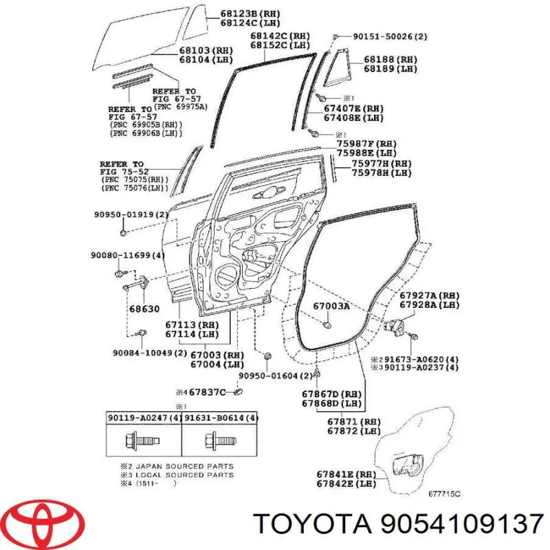 9054109137 Toyota 