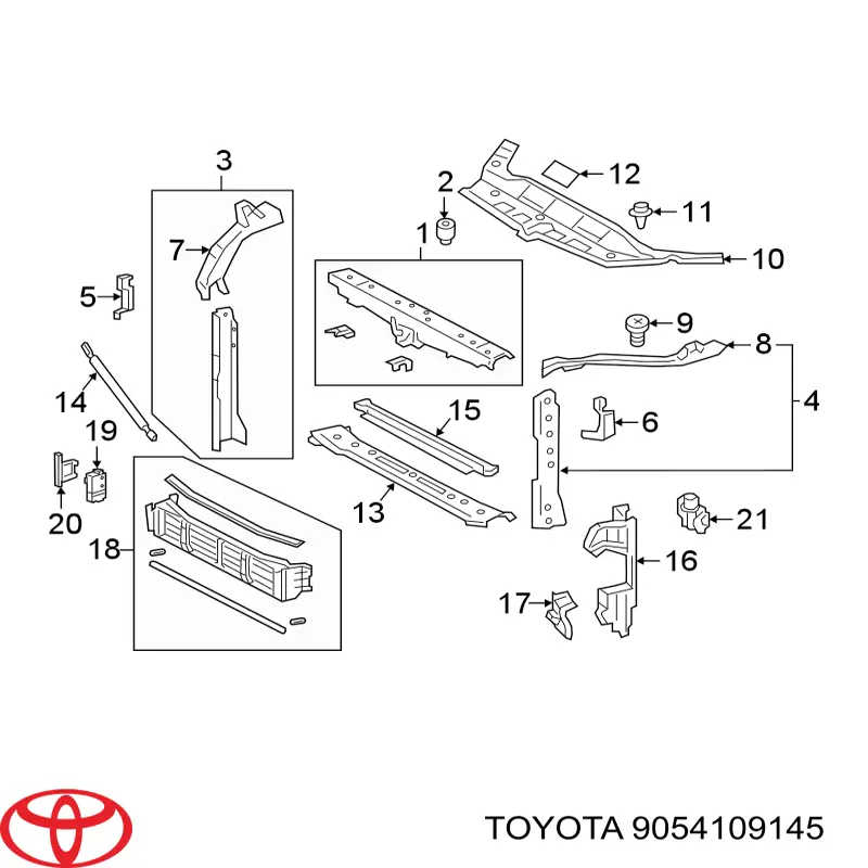 Буфер (отбойник) крышки багажника (двери 3/5-й задней) Toyota 9054109145 цена, от 2.88 USD