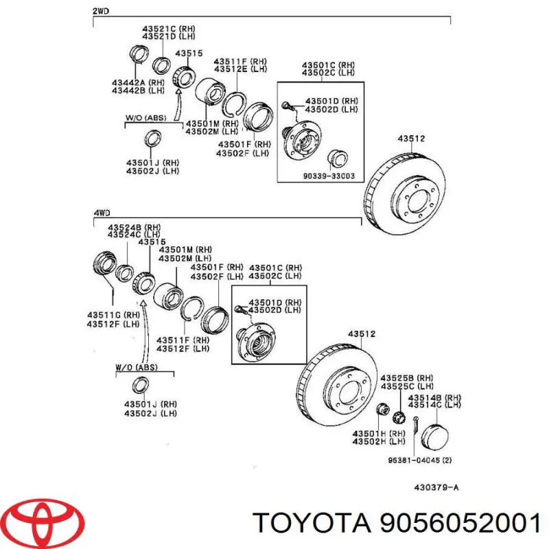  9056052001 Toyota