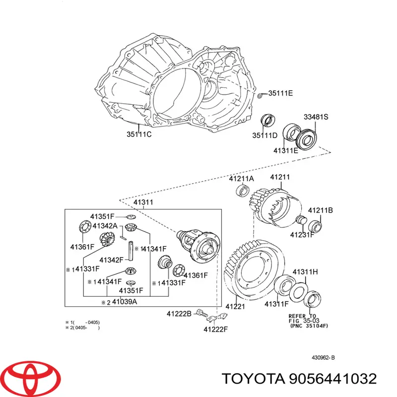 9056441032 Toyota 