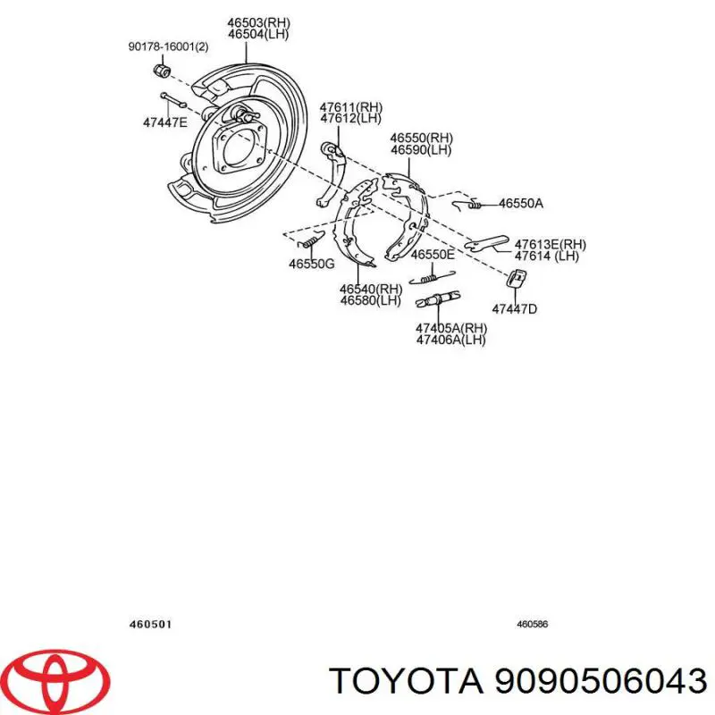 9090506043 Toyota 