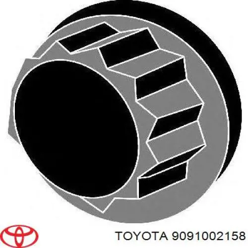 9091002158 Toyota parafuso de cabeça de motor (cbc)