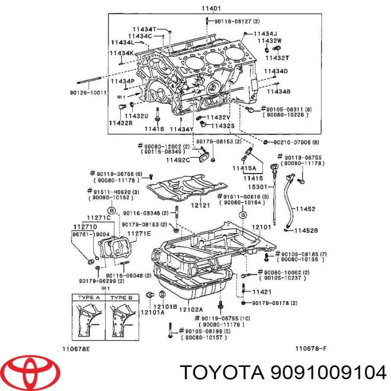 9091009104 Toyota 