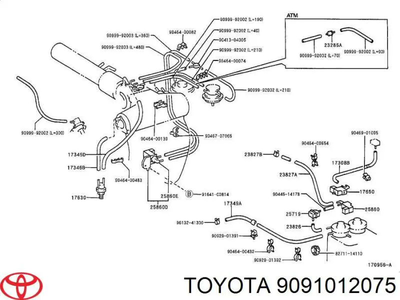 9091012075 Toyota стартер
