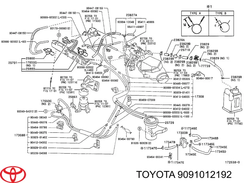 9091012192 Toyota 