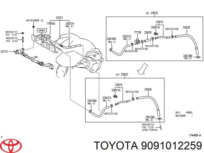 Клапан преобразователь давления наддува (соленоид) 9091012259 Toyota