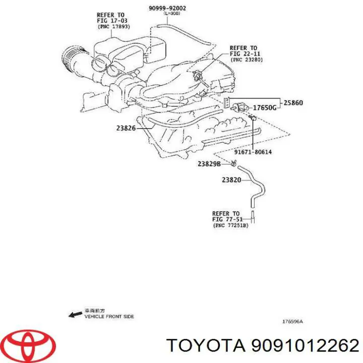 Клапан преобразователь давления наддува (соленоид) на Toyota 4Runner GRN21, UZN21