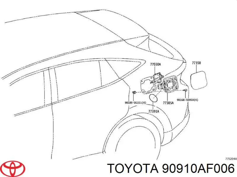 Купить 90910AF006 Toyota Насос диагностики течи в баке