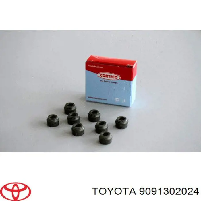 9091302024 Toyota сальник клапана (маслосъемный, впуск/выпуск)