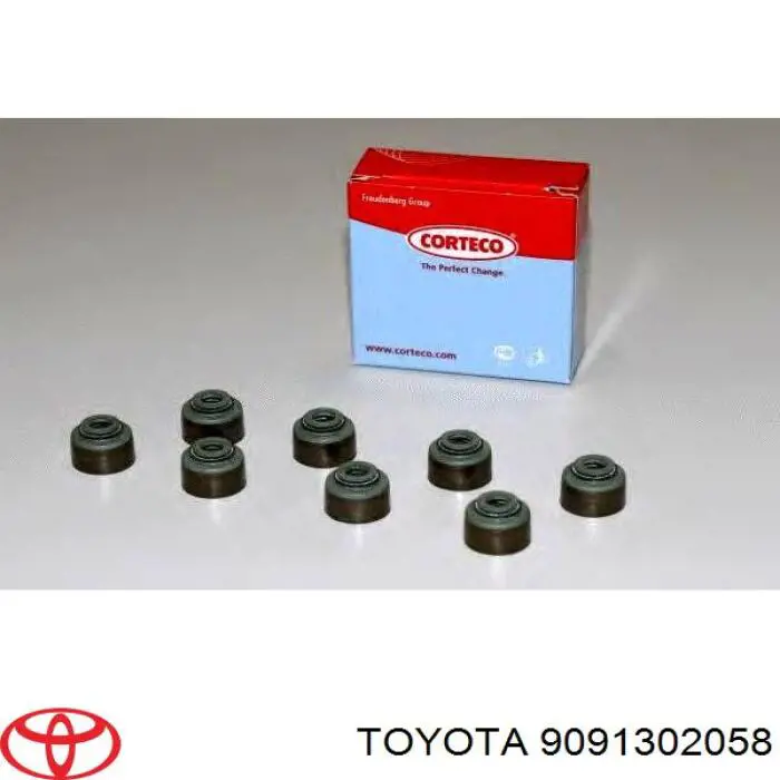 9091302058 Toyota сальник клапана (маслосъемный, впуск/выпуск)