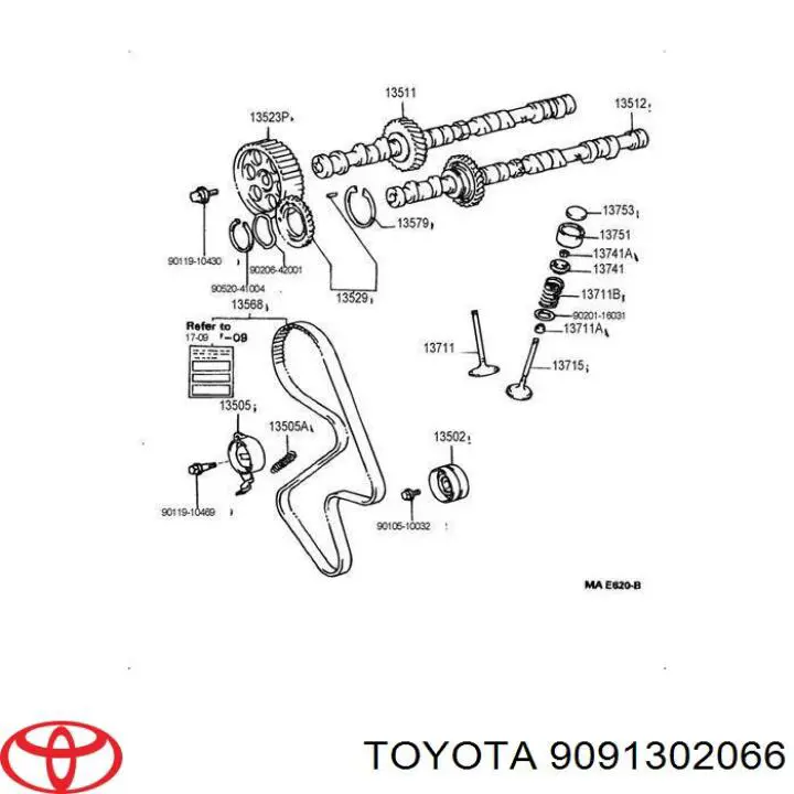 9091302122 Toyota сальник клапана (маслосъёмный впускного, комплект)