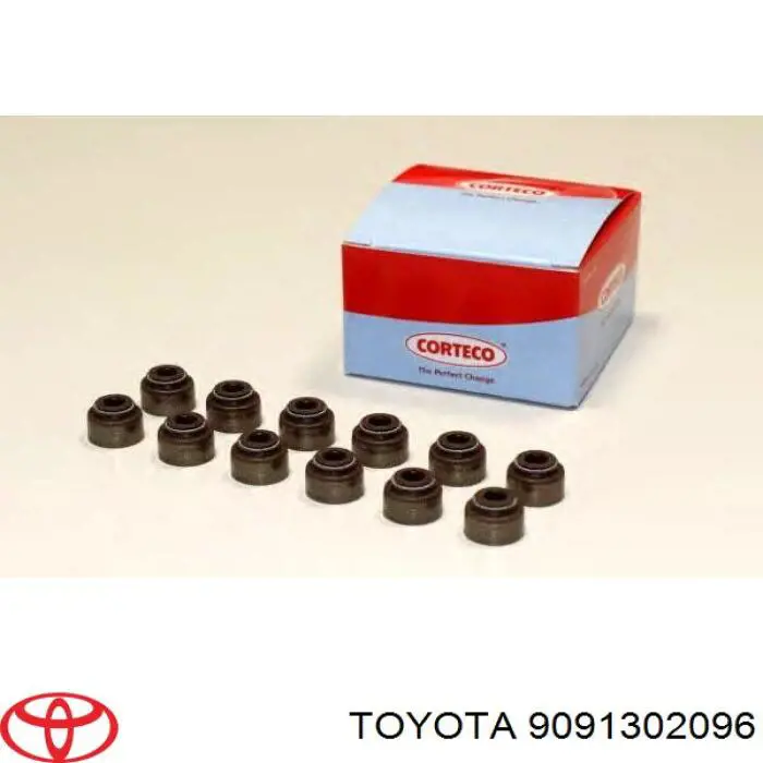Сальник клапана (маслосъемный), впуск/выпуск Toyota 9091302096